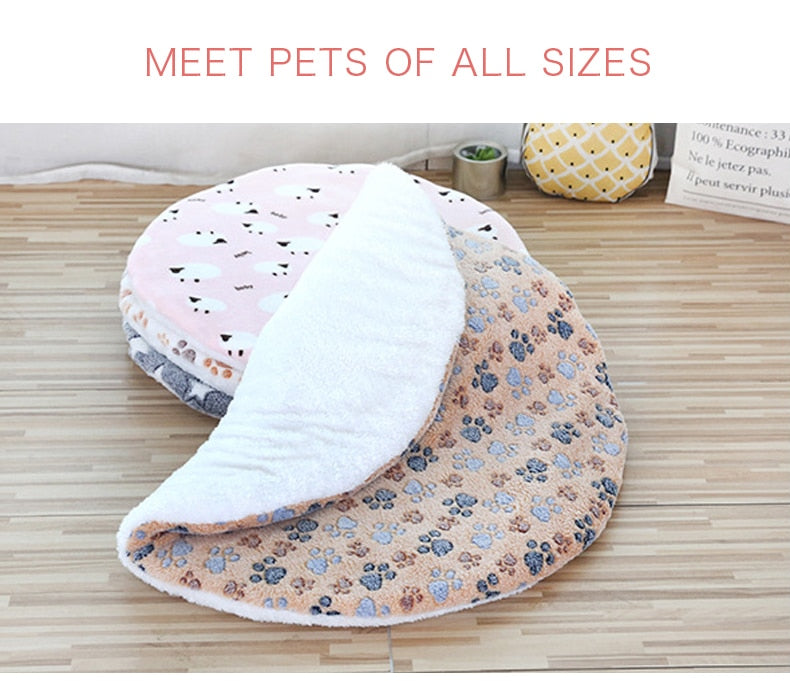 Round Dog Bed Mat