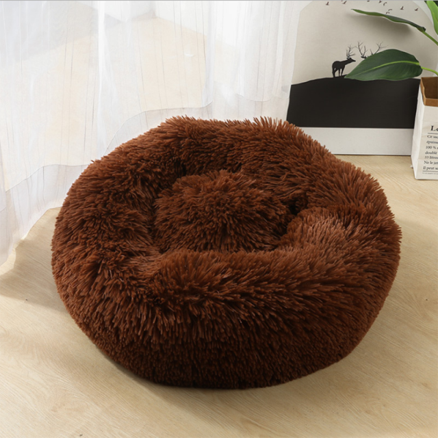 Plush Round Sofa Cushion