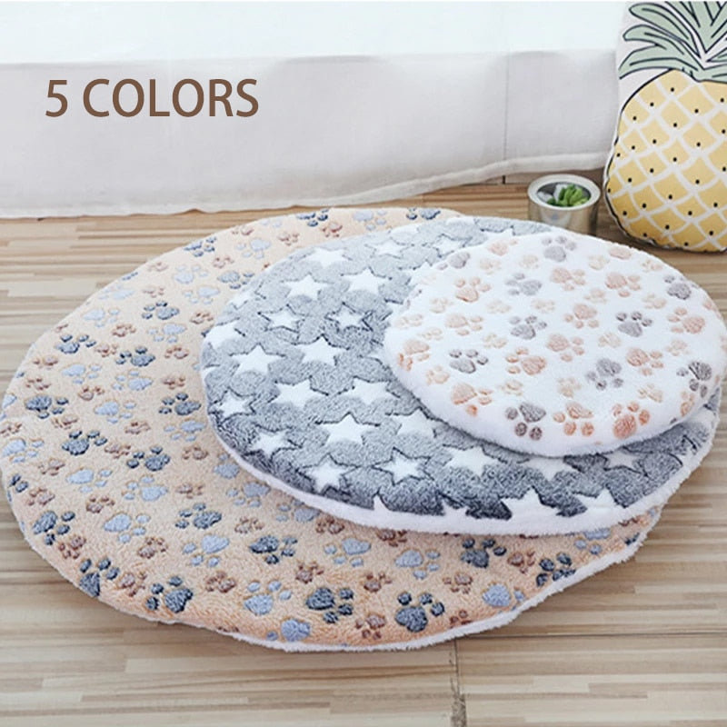 Round Dog Bed Mat