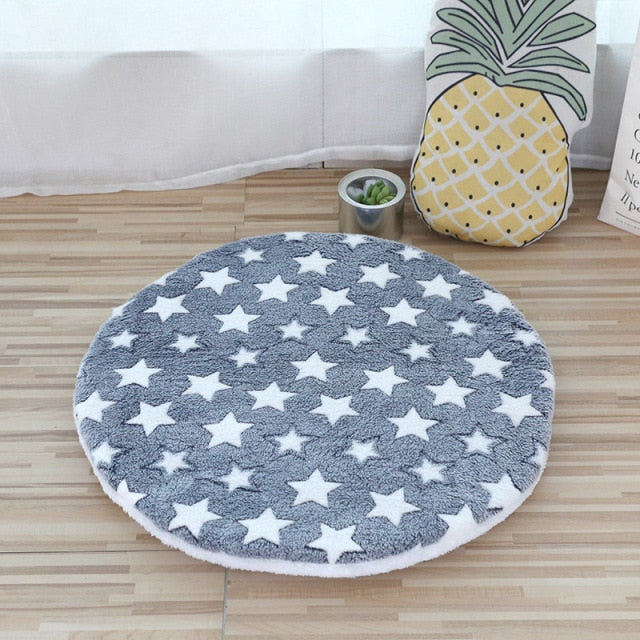 Round Dog Bed Mat