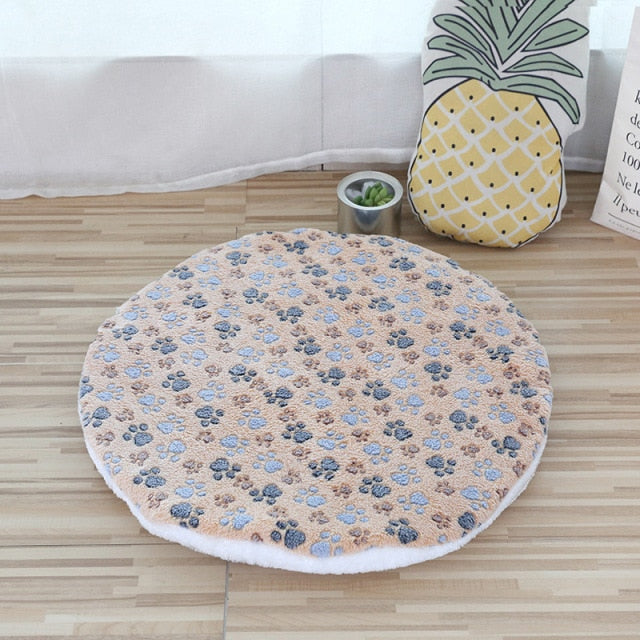 Round Dog Bed Mat