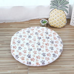 Round Dog Bed Mat