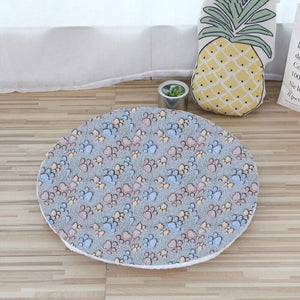 Round Dog Bed Mat