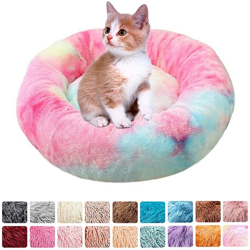 Plush Round Sofa Cushion