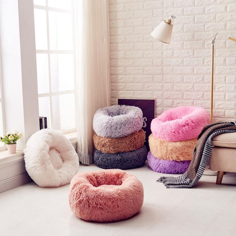 Plush Round Sofa Cushion