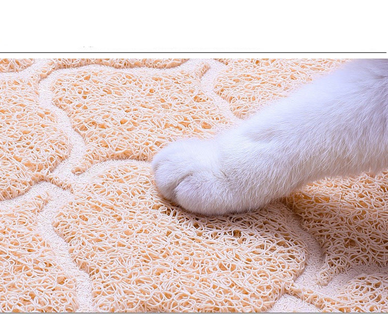 Paw Print Litter Mat