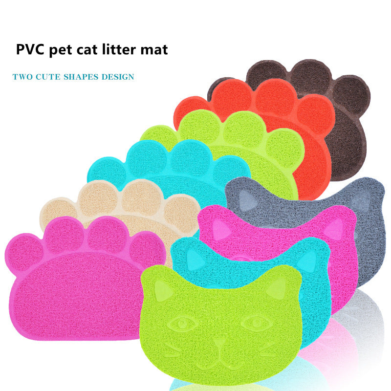 Paw Print Litter Mat