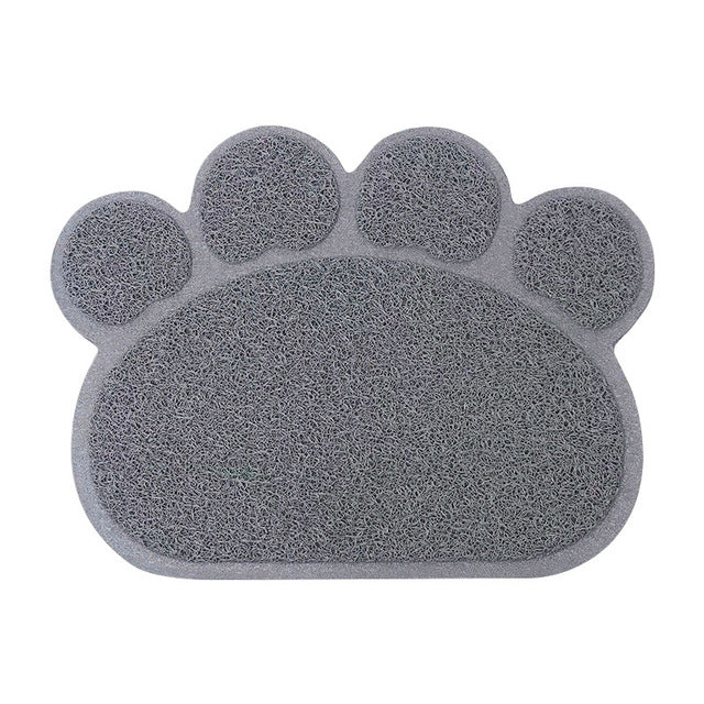 Paw Print Litter Mat